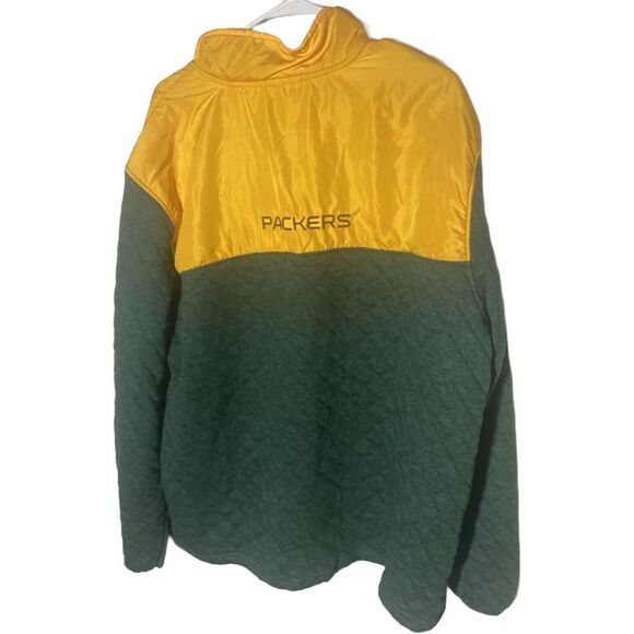 Green Bay Packers G-III 1/4 Zip Pullover Jacket Green Gold Yellow Men’s XXL NEW - Picture 6 of 7